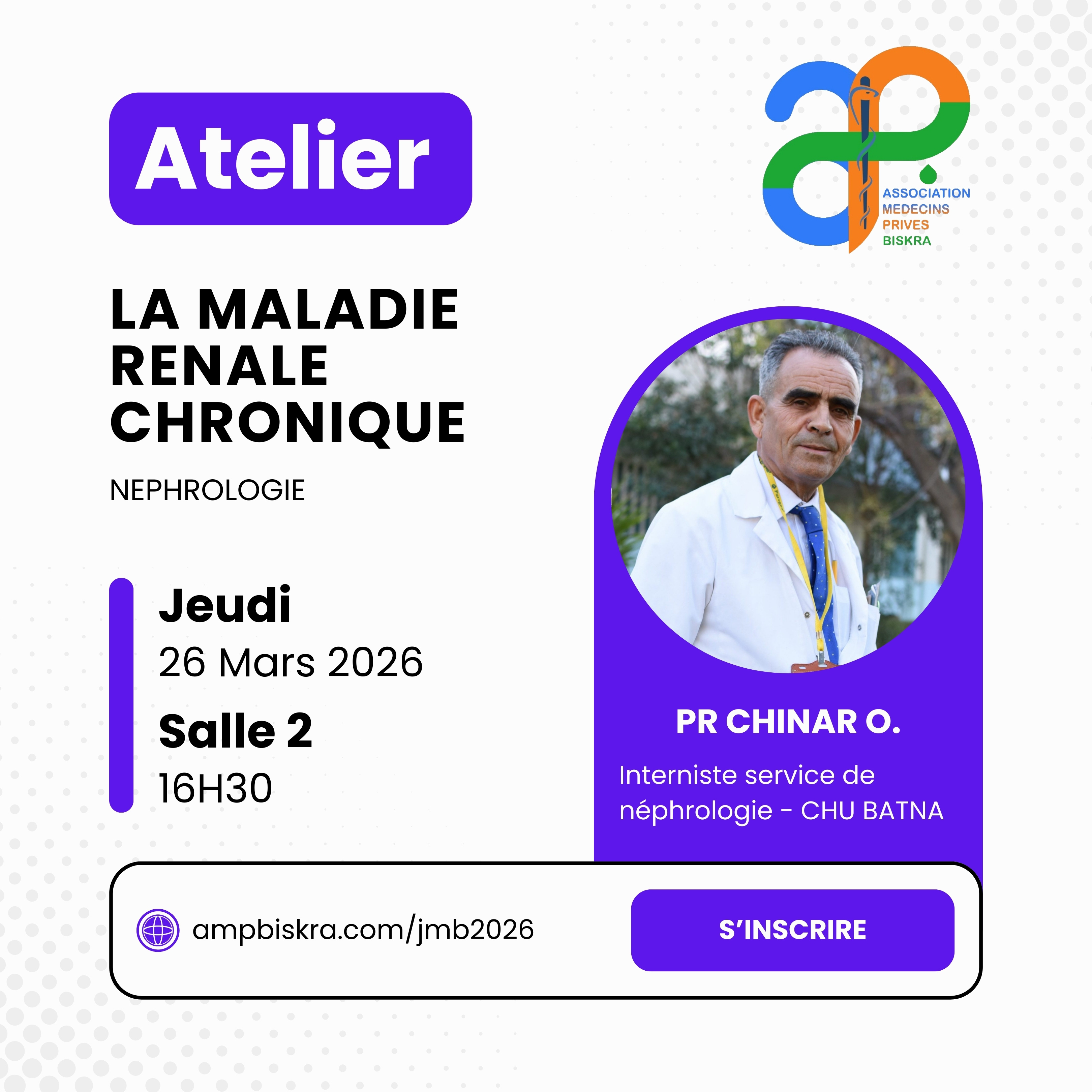 Atelier La Maladie Rénale Chronique - Pr CHINAR O.